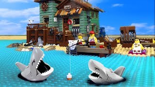 LEGO Shark and DANGEROUS Fishing | Cartoons 2020 | LEGO Scary Stories