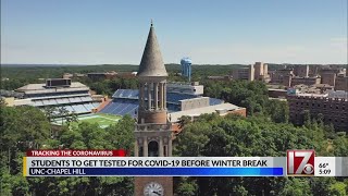 UNC-CH encourages students to get tested for COVID-19 before leaving for winter break