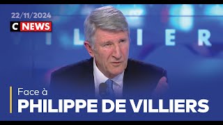 Face à Philippe de Villiers / 22 novembre 2024 (CNews)