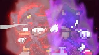 Dark Sonic VS Shadow | Sprite Test Animation