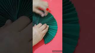 DIY paper fan craft idea /homemade/#trending #viral #short #youtubeshorts