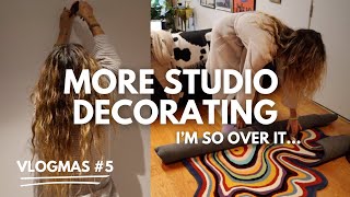 More studio decorating! (I'm SO over it..) | Vlogmas #5