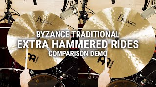 Meinl Cymbals - Byzance Extra Hammered Rides Comparison