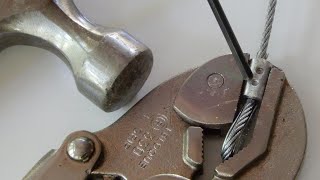 How to Clamp on a Custom Wire Rope Ferrule Sleeve Without a Swaging Tool With a Hammer and Punch