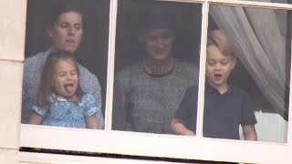 Princess Charlotte and Prince George Steal the Show During Royal Flypast