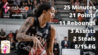 Gabby Williams 21 Points and 11 Rebounds vs Bourges - LFB 2022-23