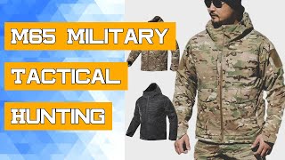 M65 Military Tactical Hunting Clothes Jacket Men Waterproof Windbreaker Multi Tactical Jacket Hiking