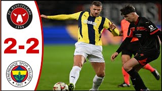 Midtjylland vs Fenerbahce (2-2), All Goals/Highlights Edin Dzeko Goal, En-Nesyri Goal, Diao Goal..