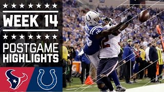Texans vs. Colts | NFL Week 14 Game Highlights