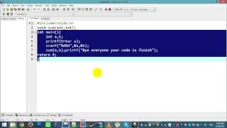 c programming function (void with parameter)
