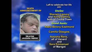 Telayah Jahzara Pierre ~ Long Obituary