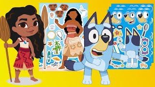 Make a Silly Face with MOANA & Bluey! DIY Fun Activity for Kids of All Ages!