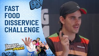 Fast Food Disservice Challenge | The Inspired Unemployed (Impractical) Jokers | Channel 10