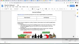webquest tutorial migration