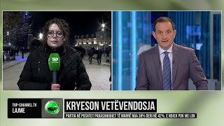 Top Channel/ Kryeson Vetëvendosja! Partia në pushtet parashikohet të marrë nga 38% deri në 42%