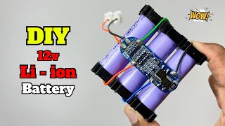 How To Make 12v Li-ion Battery Pack | 12v Li-ion battery | 12v BMS Battery