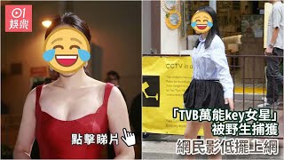 「TVB萬能key女星」被野生捕獲　網民影低擺上網｜01娛樂｜香港名人｜香港明星｜香港藝人