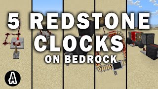 5 Redstone Clocks for Bedrock 1.19