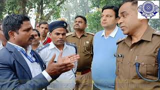 प्रदेश में समता सैनिक दल के साथ खड़ा हुआ  पुलिस प्रशासन।