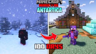 I Survived 100 Days In ANTARTICA In Minecraft Hardcore | Lordn Gaming