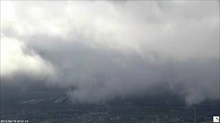 2016.09.19 秋雨前線｜台風16号九州接近時の大阪の朝景色