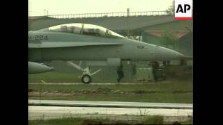 Italy - Military Activity At Aviano Air Base