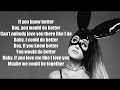 Ariana Grande ~ Knew Better Part 2 Lyrics