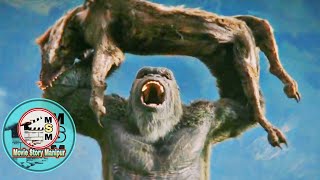 "Godzilla x Kong"[1st part] explained in Manipuri || Action/Adventure/Sci-fi movie explained