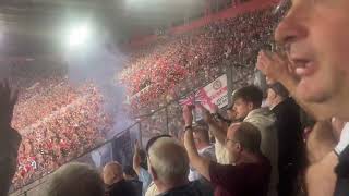 Aston Villa And Olympiacos Fans Show Respect To each other At Full Time