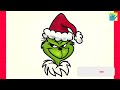 how to draw a grinch easy