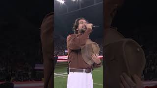 Zeeba performs the American National Anthem! NFL Brasil