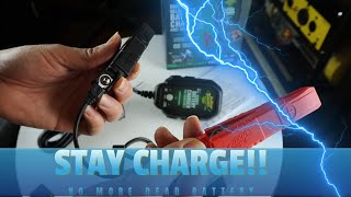 STAY CHARGED Motorcycle Battery Maintainer!