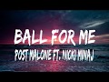 Ball For Me - Post Malone ft. Nicki Minaj (Lyric Video) (Kid Travis Cover feat. Rob Lola)