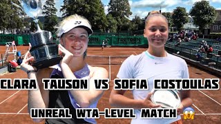 Clara Tauson vs Sofia Costoulas - Unreal WTA-level match 😱