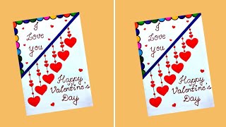 Valentine's Day card| DIY Valentine's Day greeting card| Happy Valentine's Day card making