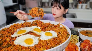 Don't watch it at dawn Bibimbap eating show🚫Korea's signature food, bibimbap mukbang