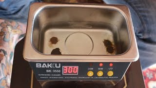 Чистка монет УЛЬТРАЗВУКОМ. Ванночка Bakku BK3550 / Ultrasonic Cleaner Bakku BK3550