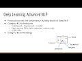 Deep Learning: Advanced NLP and RNNs