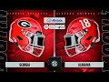 Georgia vs Alabama Week 5 | College Football 25 | Full Game Simulation