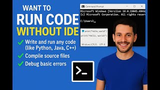 Run Python, C++, or Java Programs Using CMD | Full Tutorial for Windows - How to Run Code Using CMD