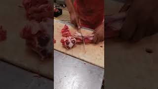 Cow Tail Cutting Skill With Hand | Beef Tail Cutting Skill #shorts #viral #viralvideo #meatboy