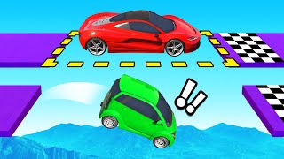 GTA 5 1v1 race on an invisible skill course (troll)