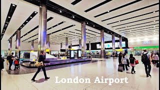 London Airport Heathrow International Arrival E-gates, Walk Through and London Airport Taxi - LHR