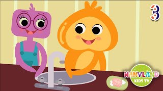 The Hand Washing Song | First We Wash Our Hands | Learning English for Kids | Preschool Kids Cartoon