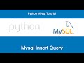 python-mysql | Insert data