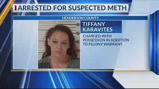 Woman arrested in Henderson County after suspected meth found during inmate visit
