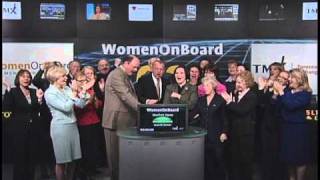 WomanOnBoard opens Toronto Stock Exchange, October 21, 2010.