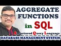 SQL AGGREGATE FUNCTIONS || COUNT( ), SUM( ), AVG( ), MIN( ), MAX( ) || SQL COMMANDS || SQL || DBMS