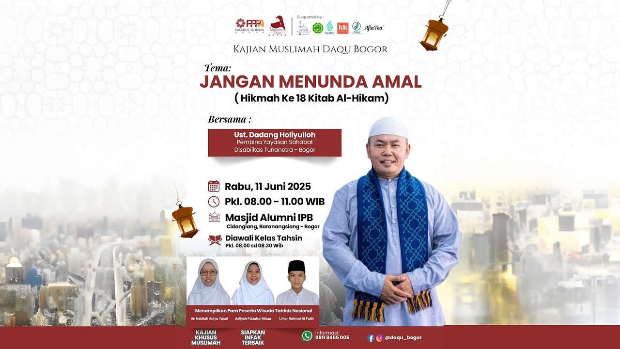 Jangan Menunda Amal Ust Dadang Holiyulloh Pppa Daqu Youtube