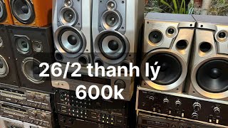 26/2 thanh lý lô ÂM LY - LOA  từ 600k | 30 âm ly sansui | | 20 cặp loa toàn dải fotex |